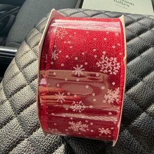 Red Snowflake Ribbon